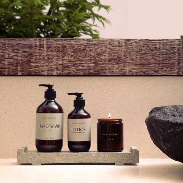 H&aring;nds&aring;pe, blue, Stone Soap Spa