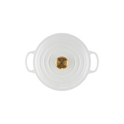 Signature rund gryte Ø 20 cm, white, Le Creuset