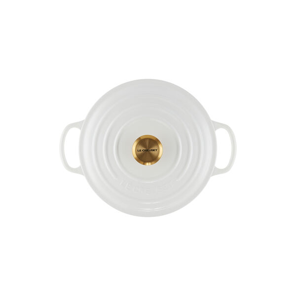 Signature rund gryte Ø 20 cm, white, Le Creuset