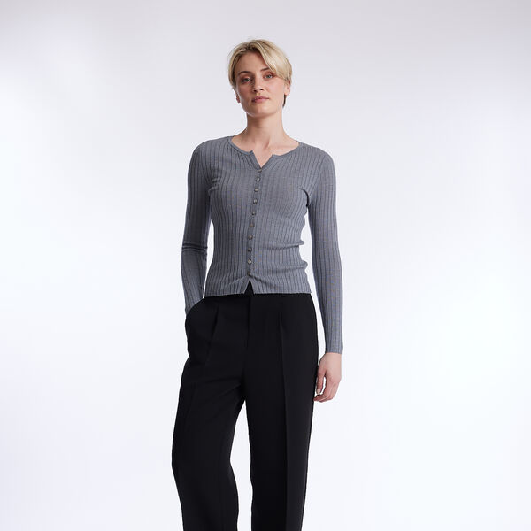 Henny Cardigan, grey melange Henny Cardigan, grey melange, ONE and OTHER