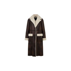 Arizona Faux Shearling Coat, chocolate, French Connection