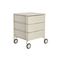 MOBIL MAT kommde med skuffer, white mat, Kartell