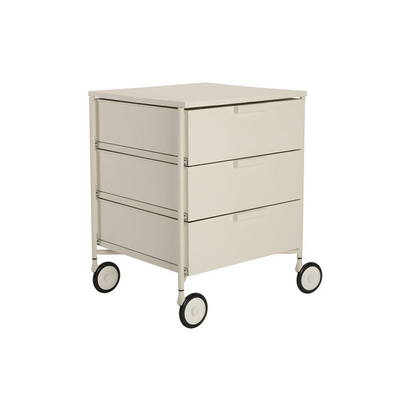 MOBIL MAT kommde med skuffer, white mat, Kartell