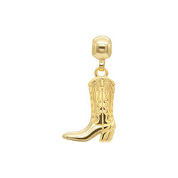 Boot Charm, gold, WHO IS SHE