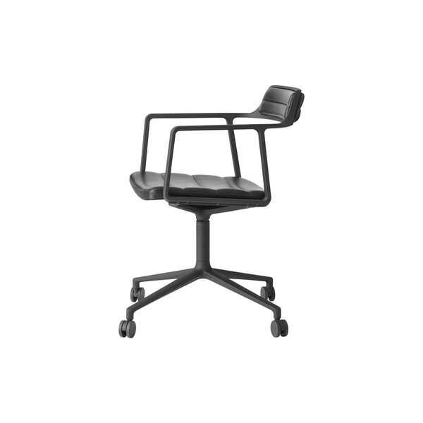 VIPP452 Swivel Chair with Castors, black/black VIPP452 Swivel Chair with Castors, black/black, Vipp