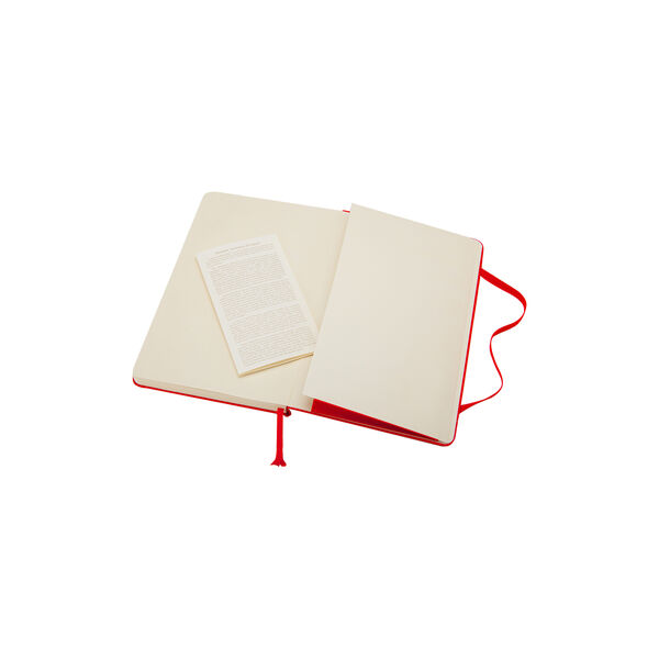Classic Notebook linjerte sider, skarlagensr&oslash;d, Moleskine