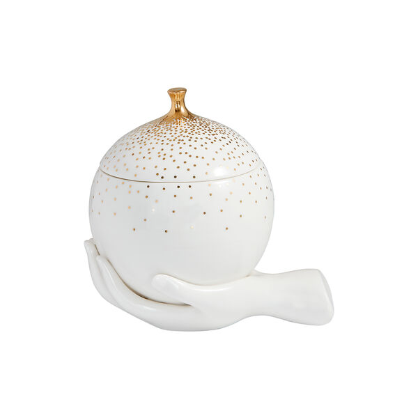 Gilded Eve Boks, hvit/gull, Jonathan Adler