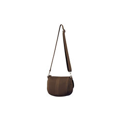 Knitted Crossbody Bag, dark indigo buckthorn brown, Ilse Jacobsen Hornb&aelig;k