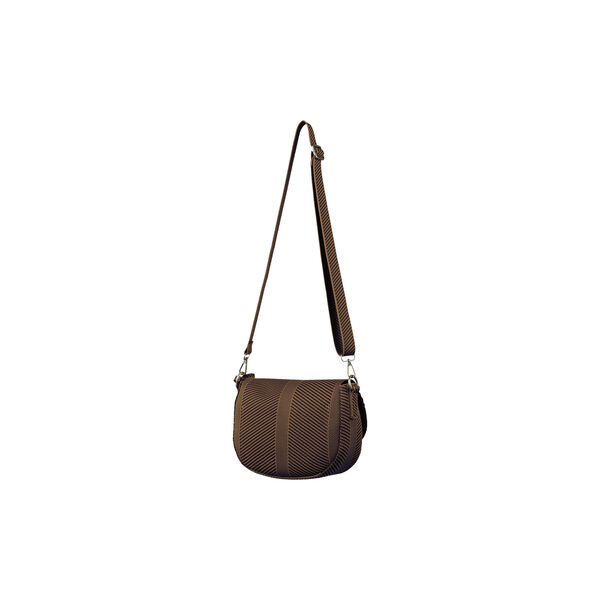 Knitted Crossbody Bag, dark indigo buckthorn brown, Ilse Jacobsen Hornb&aelig;k