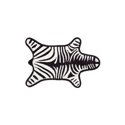 Zebra badematte, black/white, Jonathan Adler