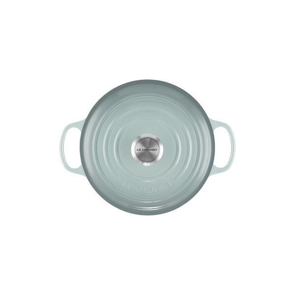 Signature st&oslash;pejern rund gryte &Oslash; 24 cm, havsalt, Le Creuset