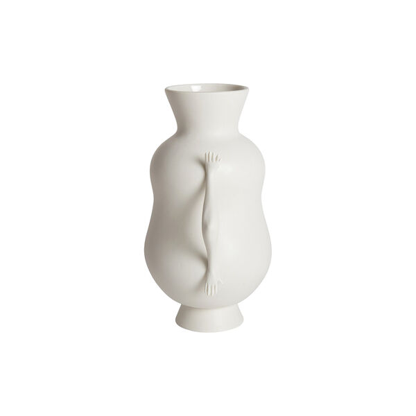 Eve Double Bulb vase, white, Jonathan Adler