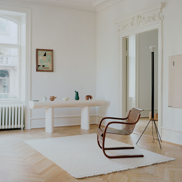 Blonde Maze gulvteppe, white, Linie Design