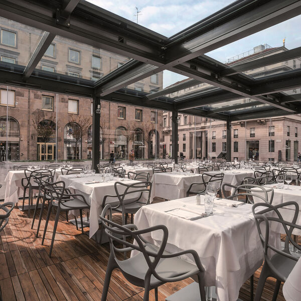 MASTERS stol, grey, Kartell