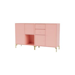 COUPLE bred skjenk med ben i messing, 167 ruby, Montana Furniture