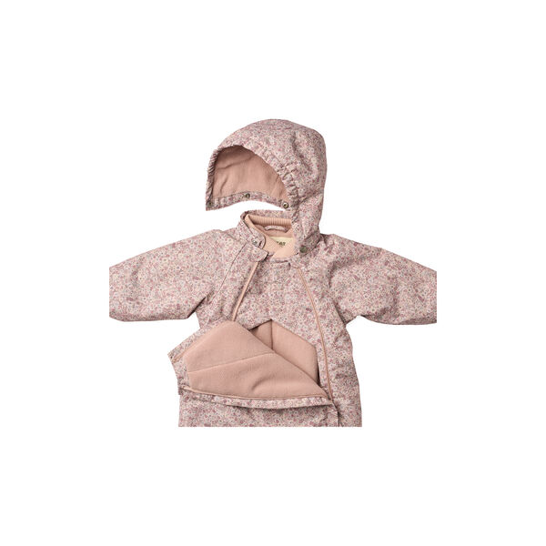Snowsuit Adi, 2036 rose dust flowers, Wheat