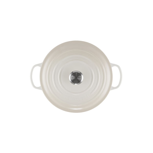 Signature rund gryte Ø 28 cm, meringue, Le Creuset