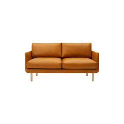 Emo 2-seter sofa, SemiAni Cognac/naturoljet eik, Bruunmunch Furniture
