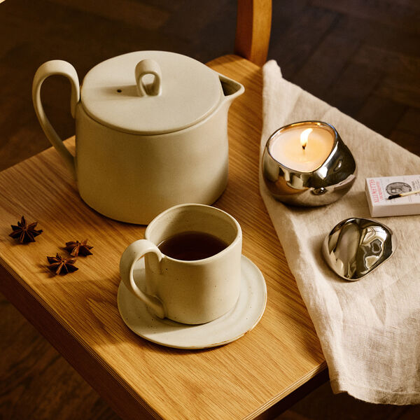 Bellure Scented Candle | Silver Finish | Duftlys, Ferm Living