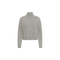 MWTracy Knit ZipCardigan, light grey melange, My Essential Wardrobe