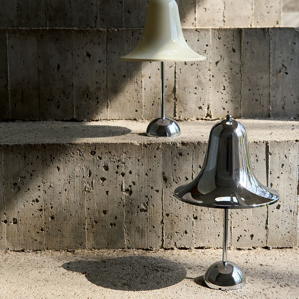 Pantop Portable Table Lamp, chrome, Verpan