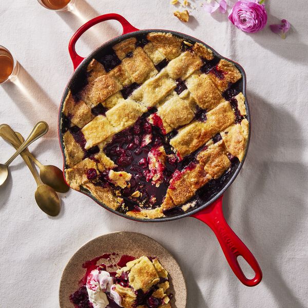 Signature st&oslash;pejern stekepanne &Oslash; 23 cm, cerise, Le Creuset