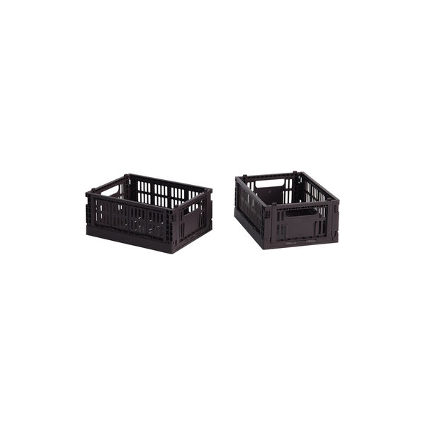 HAY Colour Crate Mini 2 stk., bordeaux HAY Colour Crate Mini 2 stk., bordeaux, HAY
