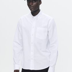 WWAdam Woven Shirt l/s, bright white, Wood Wood