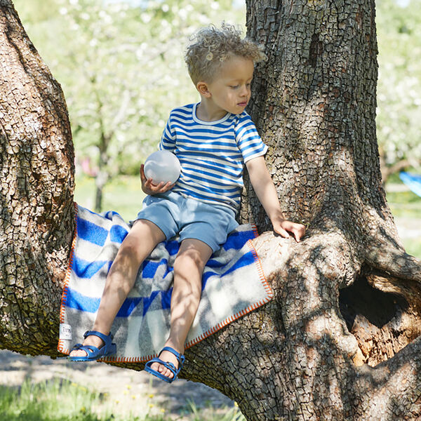 Kvam Babypledd, Blue Kvam Babypledd, Blue, Røros Tweed