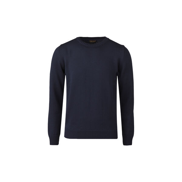 Sweater Knitted Crew Neck Chunky, navy Sweater Knitted Crew Neck Chunky, navy, Stenströms