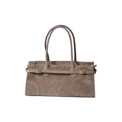 Semsket avlang veske, taupe, 7 DAYS