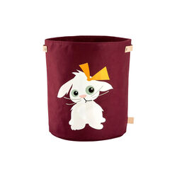 Kanin stoffkurv, aubergine, Blafre