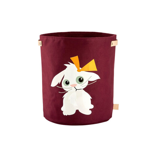 Kanin stoffkurv, aubergine Kanin stoffkurv, aubergine, Blafre