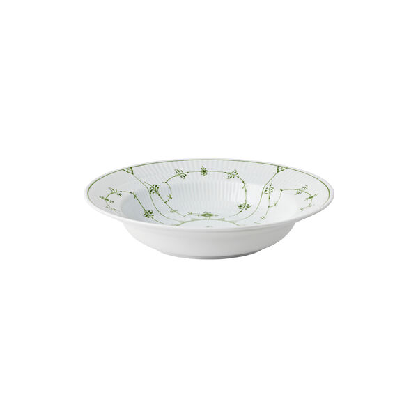 Gr&oslash;nn Musselmalt Riflet Dyp Tallerken &Oslash; 23 cm, Royal Copenhagen