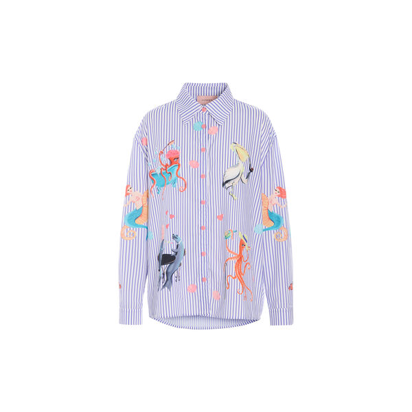 Nessie Shirt, blue ocean art print, HUNK&Oslash;N