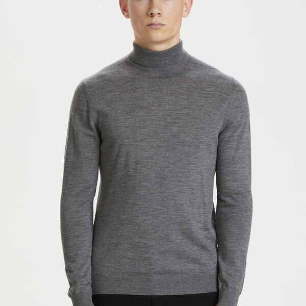 Parcusman Pullover, medium grey melange, Matinique