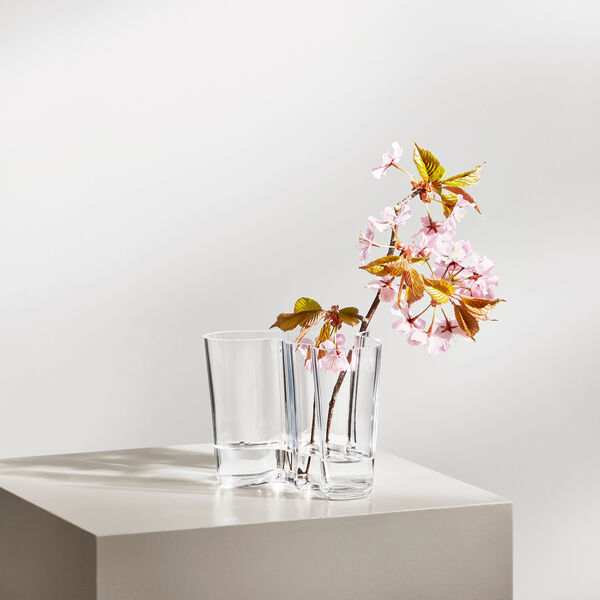 Aalto vase, klar, Iittala