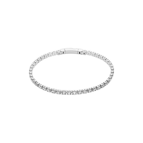 Ellera Grande Armb&aring;nd | &Oslash; 17 | Sterling s&oslash;lv/hvit, Sif Jakobs Jewellery