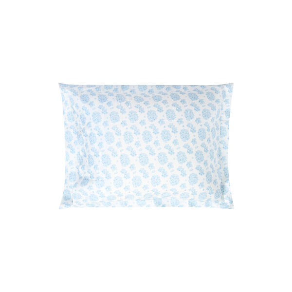Floral Sateen putetrekk, blue/white, Lexington