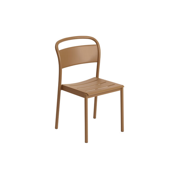 Linear Steel Side Chair, burnt orange, Muuto