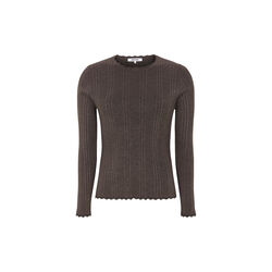 SRMarla Lace Edge Knit, 661 coffee quartz melange, Soft Rebels