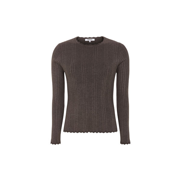 SRMarla Lace Edge Knit, 661 coffee quartz melange, Soft Rebels