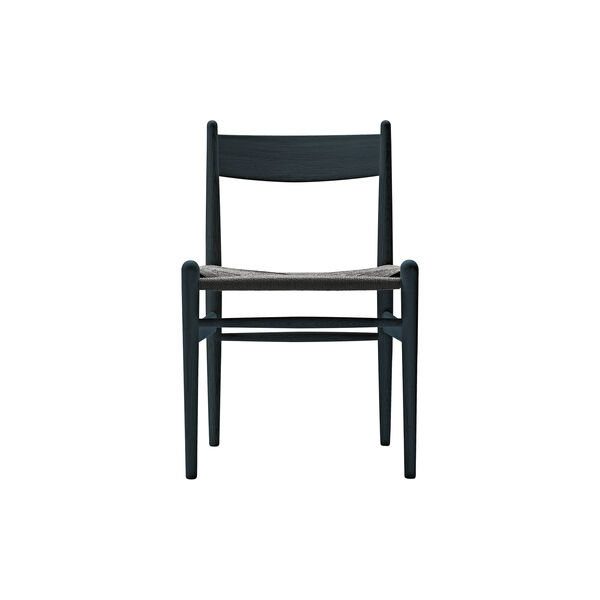 CH36 spisebordsstol, sortlakkert eik/sort, Carl Hansen & Søn