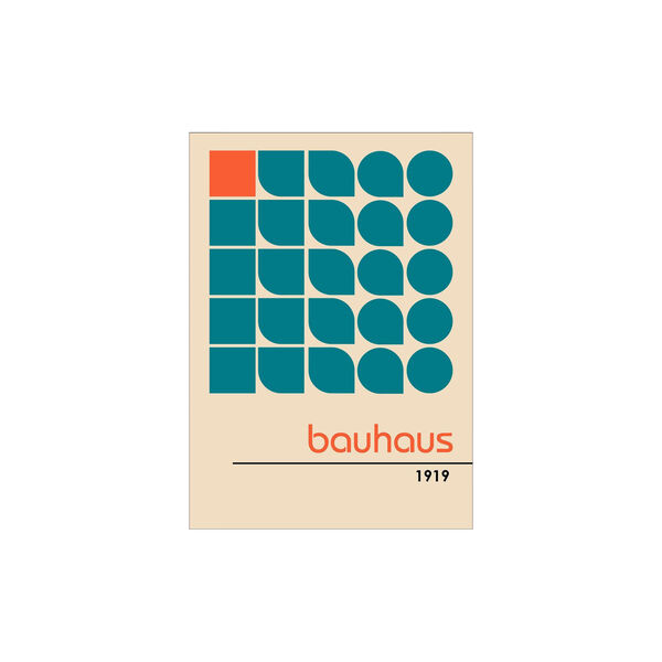 Bauhaus 1919 30x40 cm, Poster & Frame