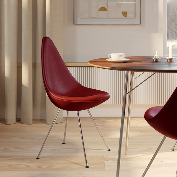 Drop&trade; 3110 stol, wild burgundy red, Fritz Hansen