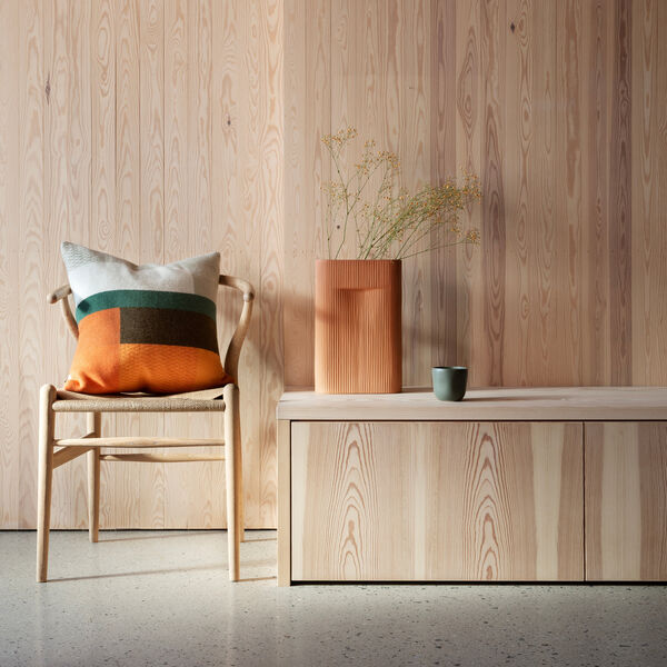 MIKKEL Pute, oransje, Røros Tweed