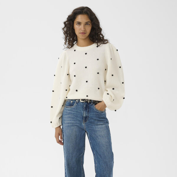GZalpha dot pullover, ivory, Gestuz