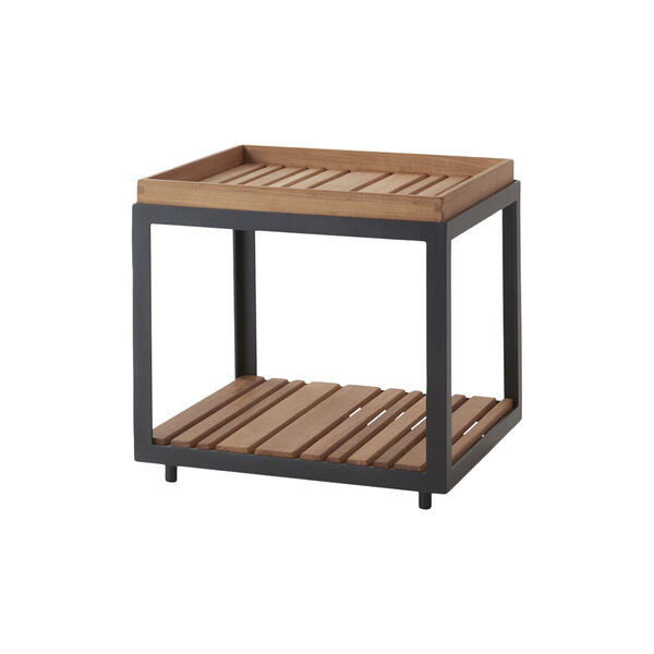 Level sofabord, teak/lavagrey Level sofabord, teak/lavagrey, Cane-line