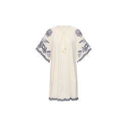 BreannaPW Dress, whisper white w blue emb, Part Two