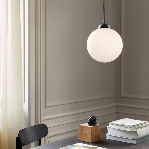 Apiales 1 Large Pendant, satin black/opal, Nuura